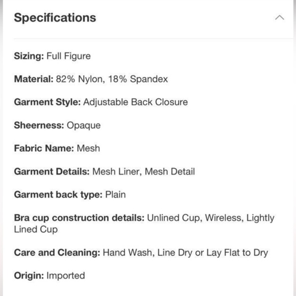 The All You LIVELY Busty Stripe Mesh Bralette from LIVELY Women's Bra SZ 3 NWT - Picture 7 of 10